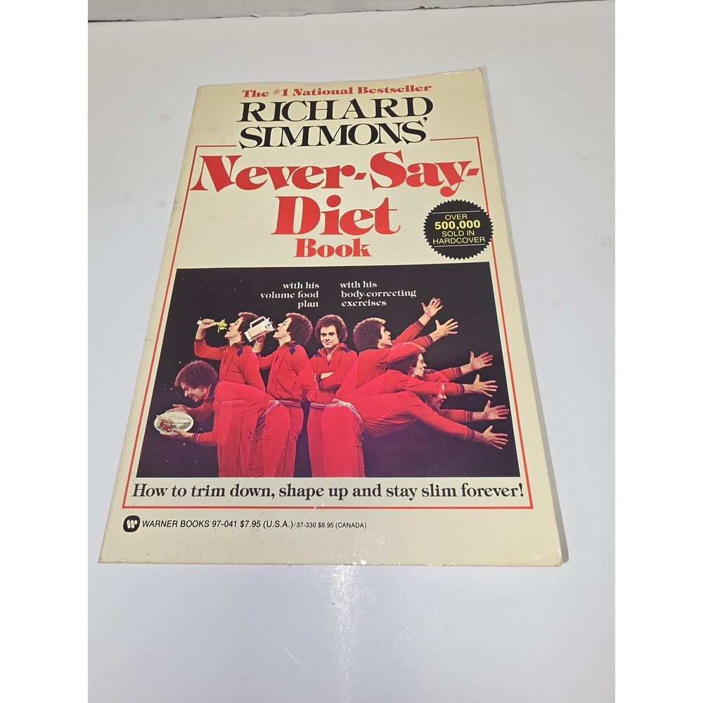 Richard Simmons Never-Say-Diet Book How to Trim Down vintage 1980 paperback